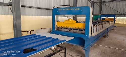 Roofing Sheet Making Machine - Color: Blue And Yellow
