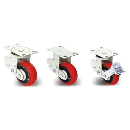 Silver Shock Absorbing Casters Wheel