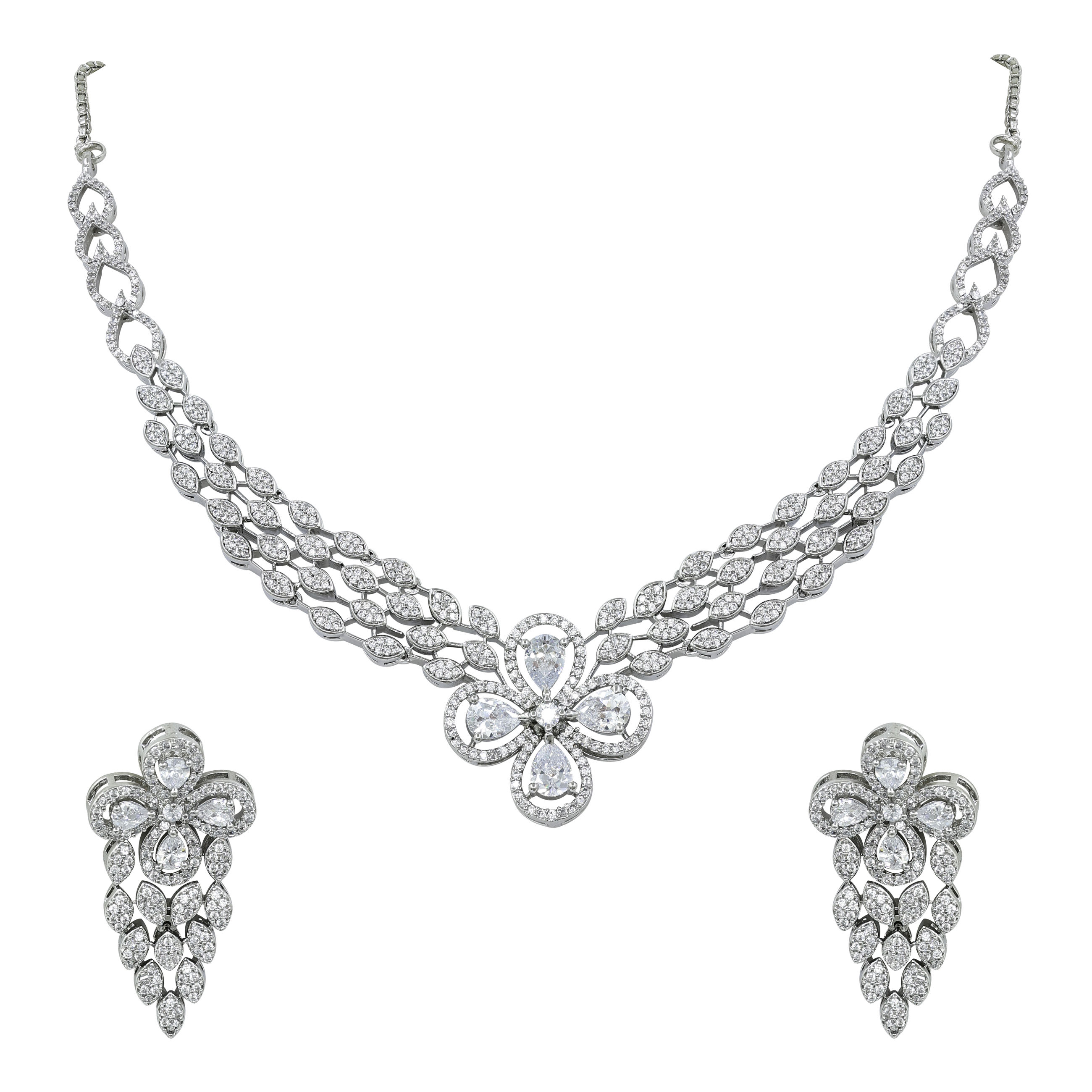 Delicate Petal Ad Necklace Set