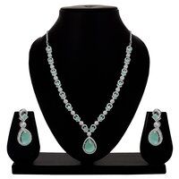 Minted Elegance AD Necklace Set