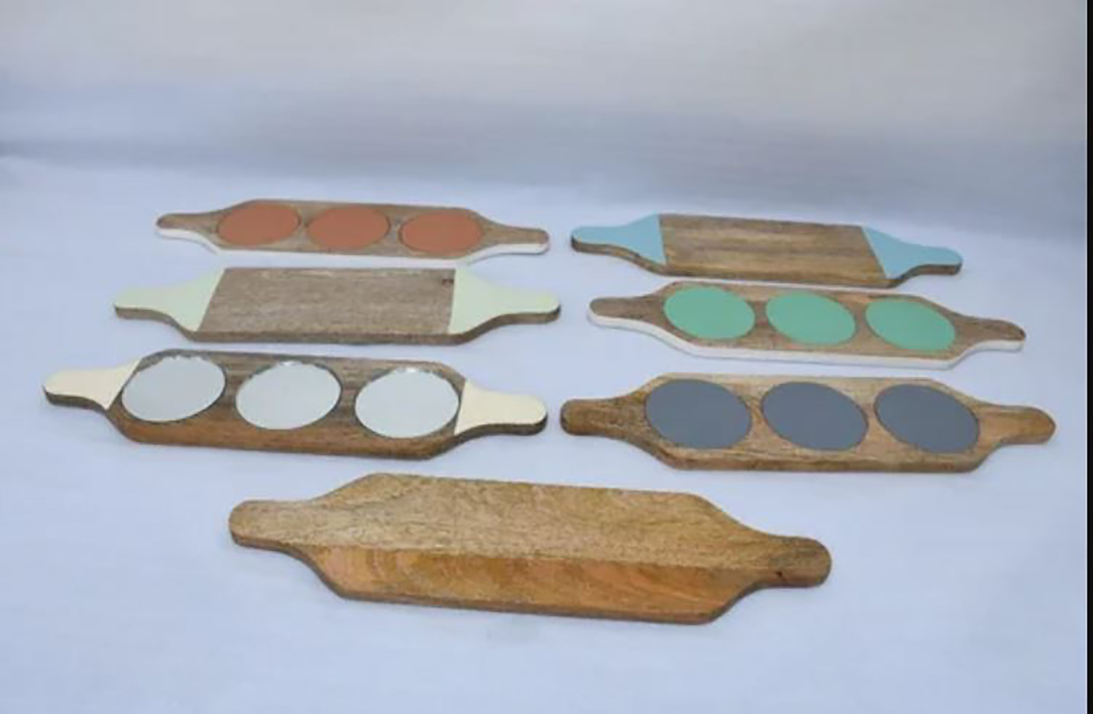 Square Wood Chip and Dip Platter