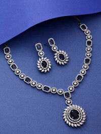 Timeless Sphere Spark Ad Pendant Set - Color: Silver