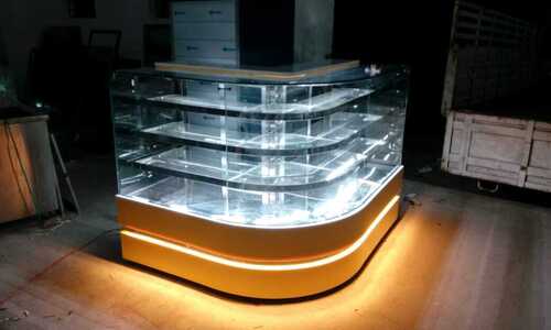 I shape bakery display counter