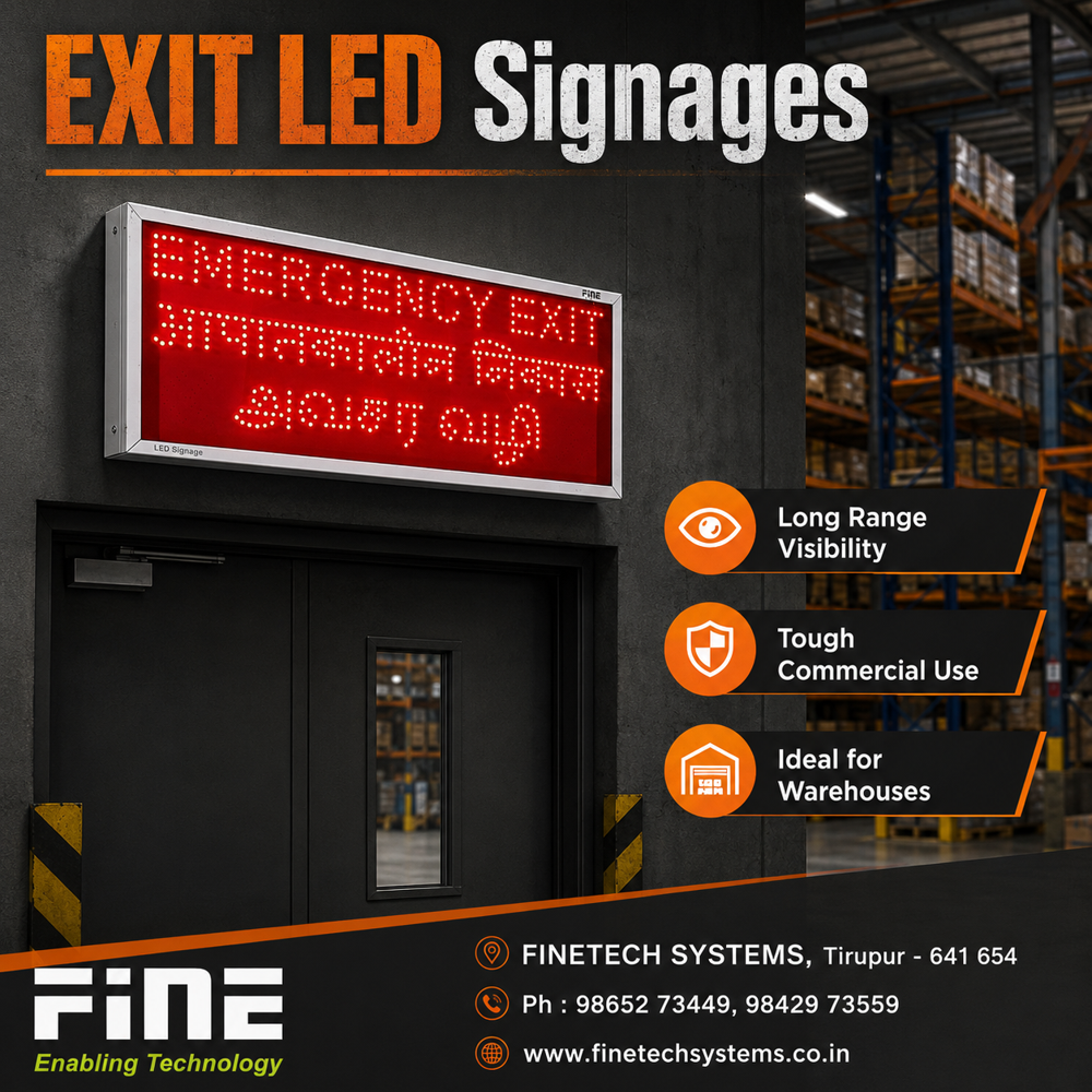 Fine Emergency Exit Sign 4016 - EEANAV 3 Lang
