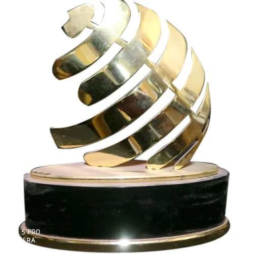 Stainless Steel Gold Plated Trophy