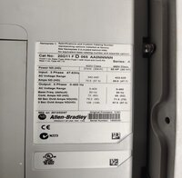 ALLEN BRADLEY 20G11F D 065 AA0NNNNN AC DRIVE