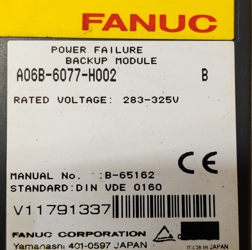 FANUC A06B-6077-H002 POWER SUPPLY