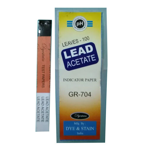Lead Acetate Indicated Paper