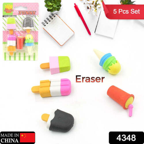 STATIONARY KIT FANCY AND  STYLISH COLORFUL ERASERS