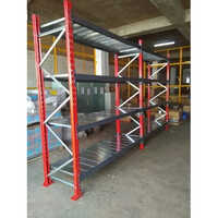 Grey-orange Fabric Storage Rack