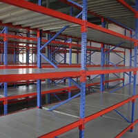Red-blue Industrial Storage Rack