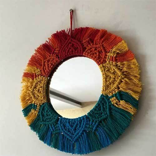 MM 13 ( macrame mirror)