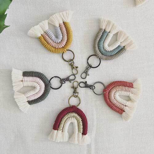 MKC42 Macrame Key Chain ( 5 Piece)