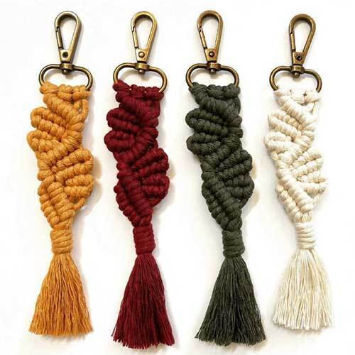 Macrame Key Chain ( 4 Piece)