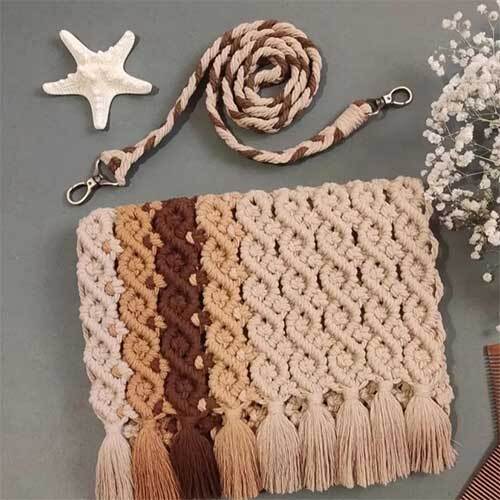 Brown Mb102 (Macrame Bag)