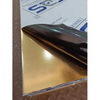Golden Stainless Steel Designer Etching Sheet