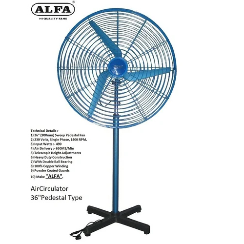 36 Air Circulator Pedestal Fan
