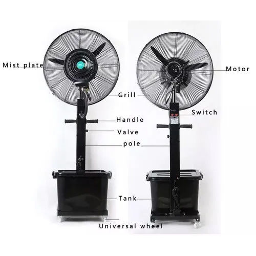 Mist Fans - Color: Black