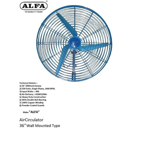 Air Circulator Wall Mounting Fan 36 Inch