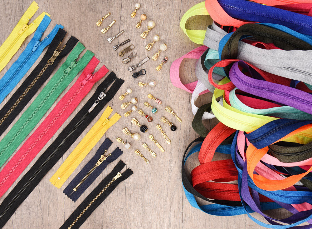 Aluminum Zipper 3 inch Metal Zipper with Colorful Tape Metal Zipper with Sliver Teeth Zipper