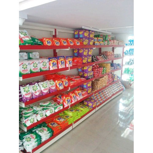 Supermarket And Shop Display Rack - Color: Silver