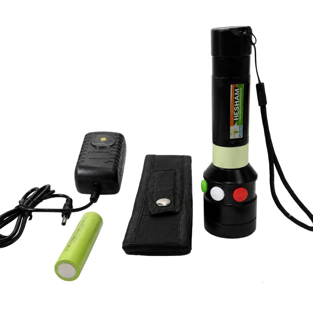 TRICOLOR RECHARGEABLE SIGNAL TORCH LIGHT 001