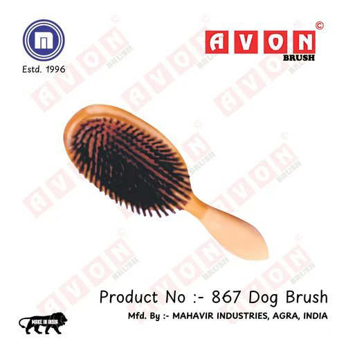 Wooden Hair Brush - Brown Color, Ergonomic Design for Effortless Styling and Gentle Detangling
