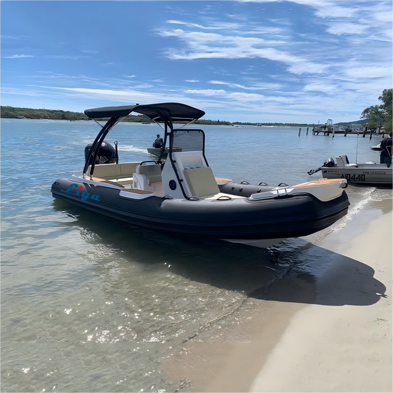 Liya 19feet Rigid Hull Inflatable Fishing Boats Outboard Motor Yacht - Capacity: 1345 Kg/hr