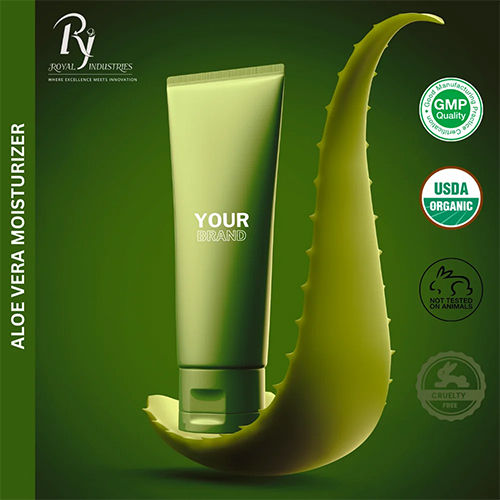 Third Party Manufacturing Aloe Vera Moisturizing Lotion - Color: Green