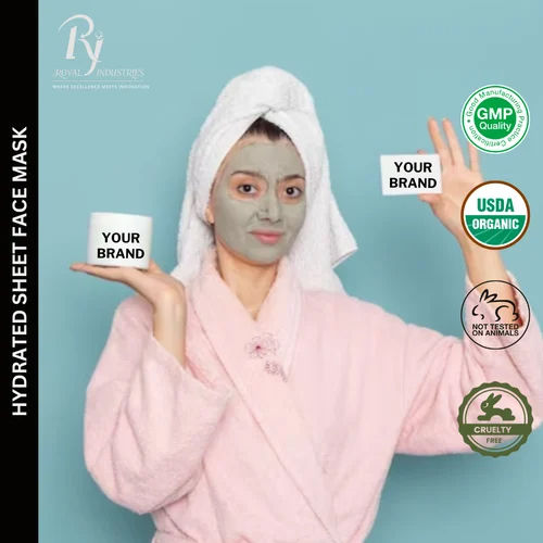 Hydrated Sheet Face Mask Third-Party Manufacturer - Attributes: Glitter Effect