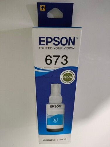 epson 673 cyan ink bottle