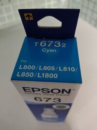 epson 673 cyan ink bottle