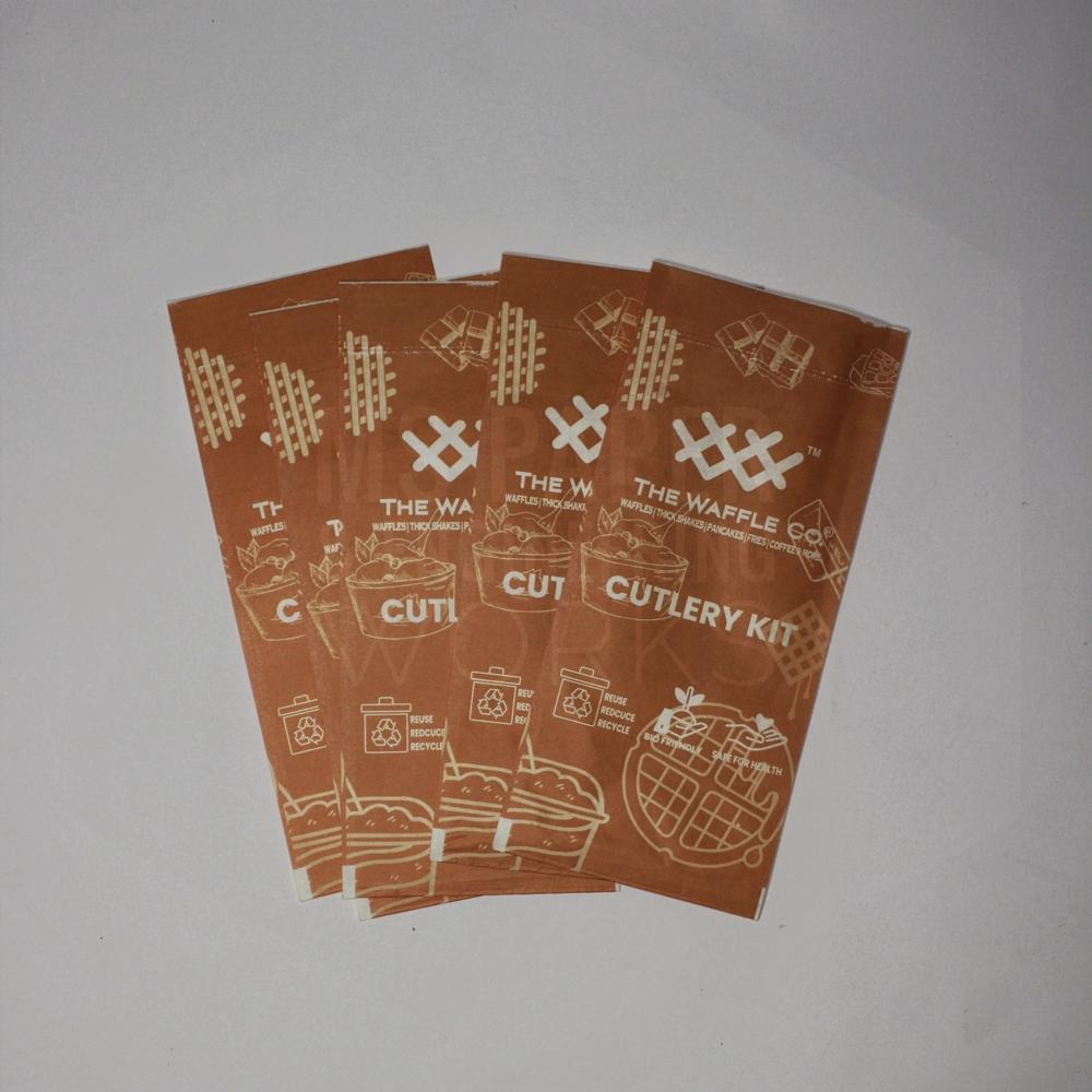  3 Side Seal Cutlery Paper Pouch