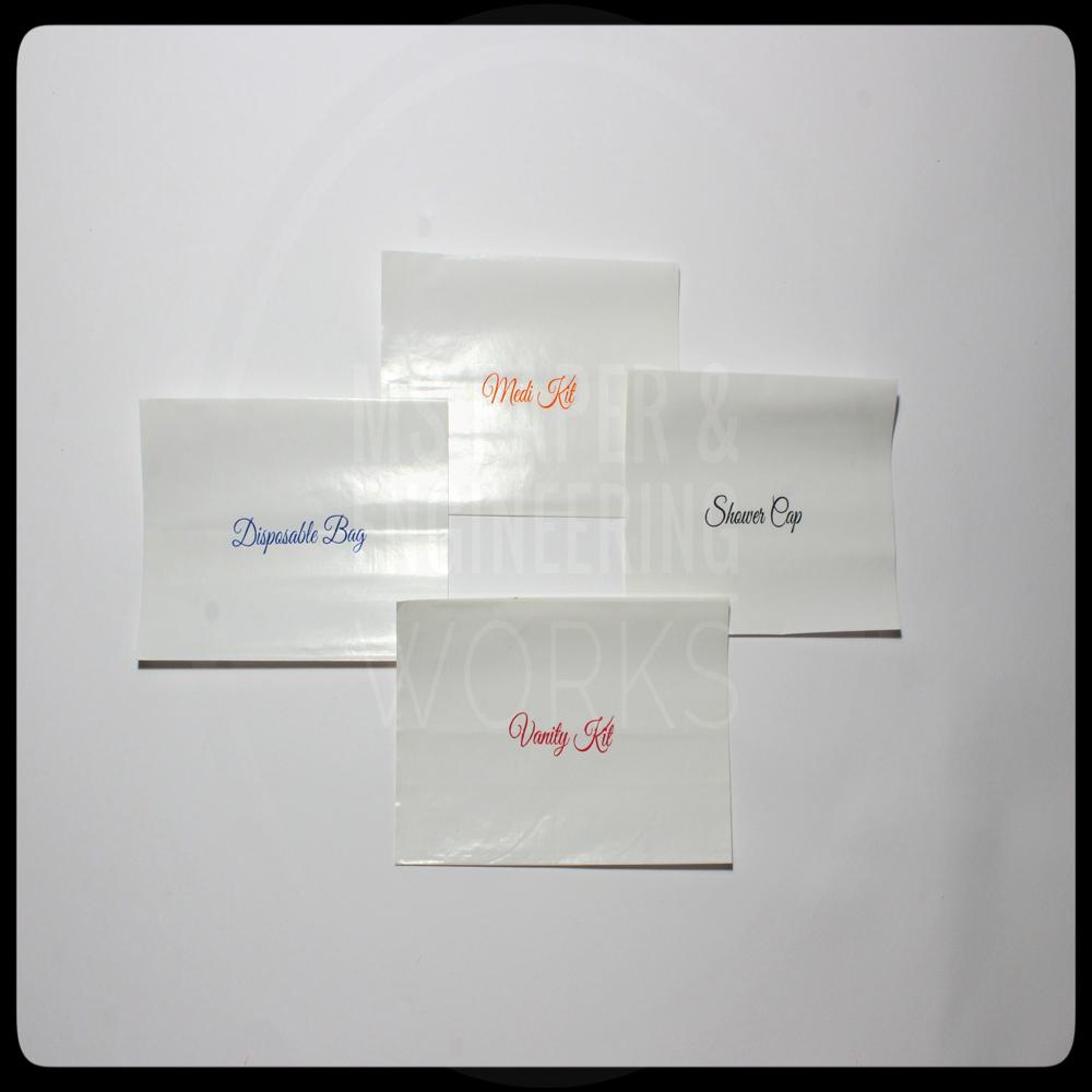 Hotel Guest Amenities Printed Paper Pouch