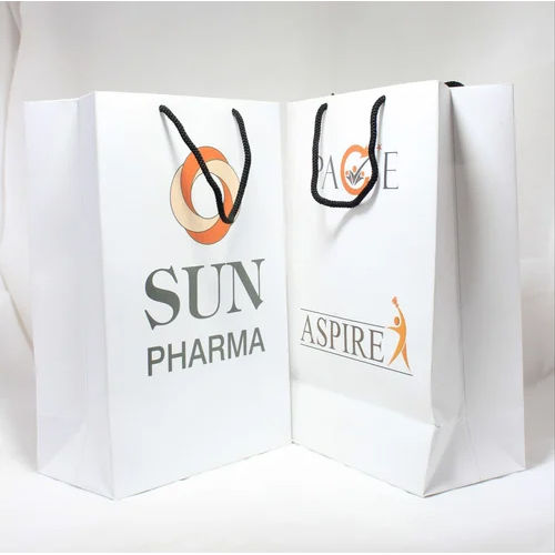 White Laminated Paper Bag