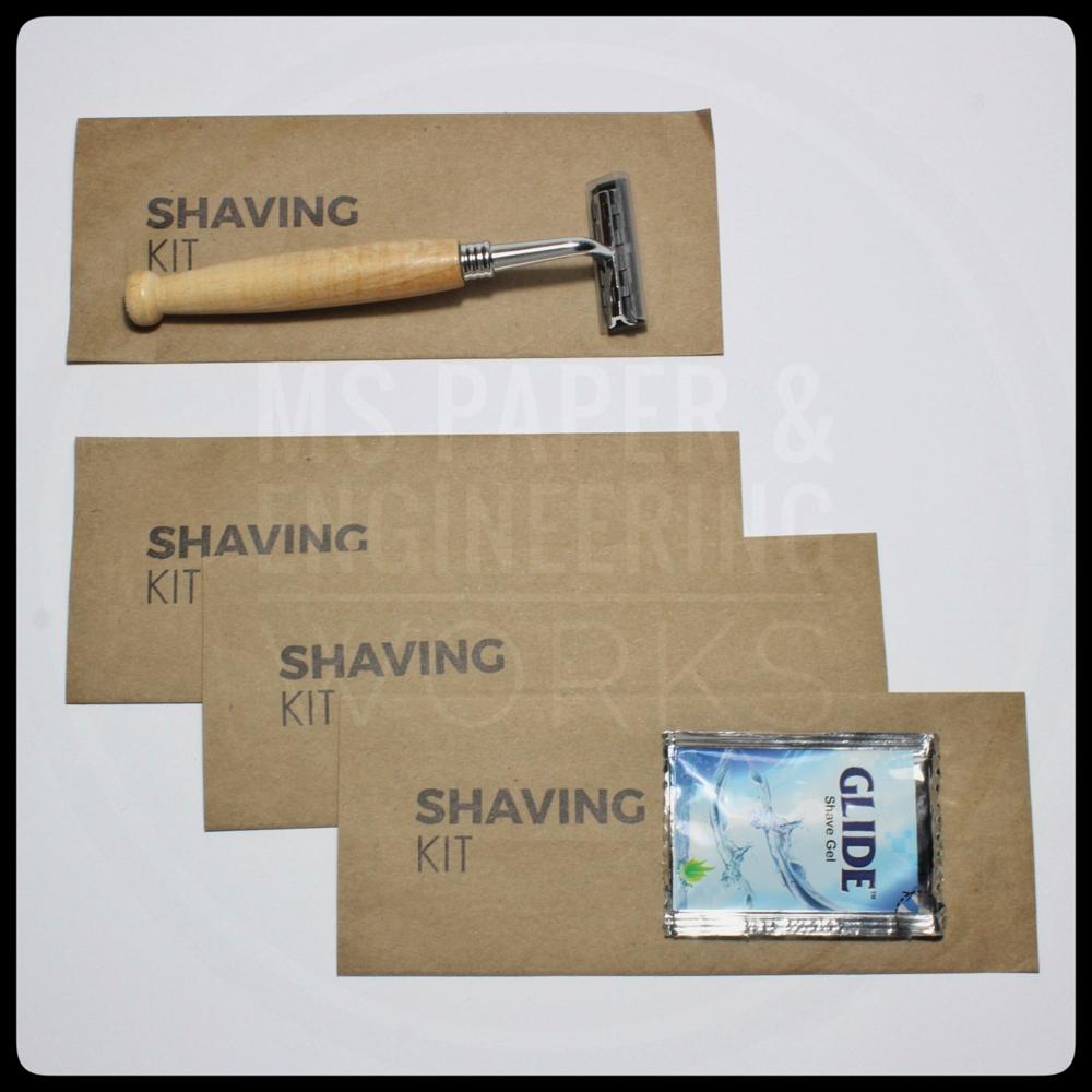 Shaving kit Paper Pouch