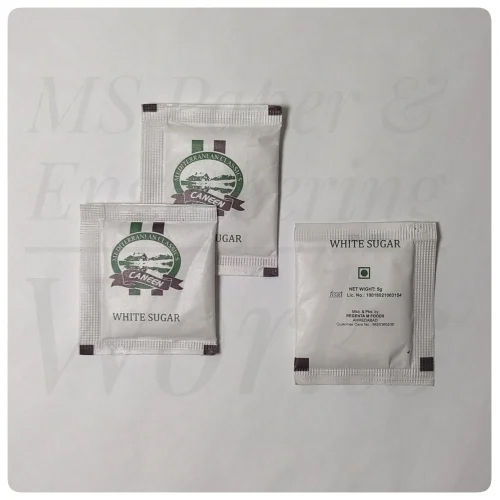 Heat Sealable Sachet Paper Pouch - Color: White