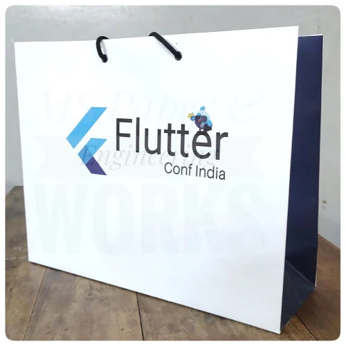 Laminated Paper Bag - Color: White