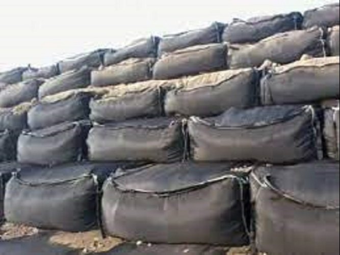 Black  Geo Jumbo Bags For Filtration