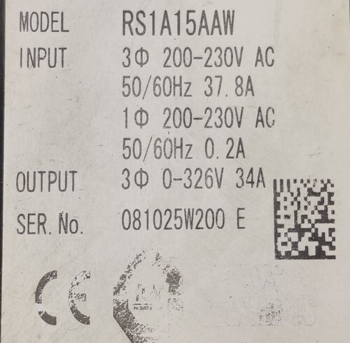 SANYO DENKI RS1A15AAW SERVO DRIVE