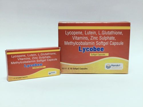 LYCOPENE LUTEIN L GLUTATHIONE VITAMIN ZINC SULPHATE METHYLCOBALAMIN SOFTGEL CAPSULES