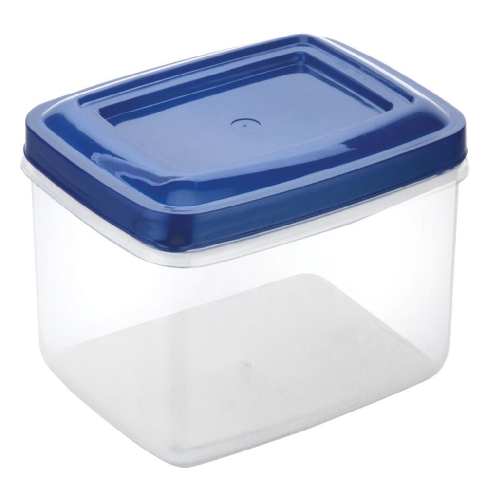 Rectangular Plastic Crystal Container - 3125 ML, 247 x 188 x 103 mm, BPA Free, Food-Grade, Eco-Friendly, Microwave Safe, Press Lid Design