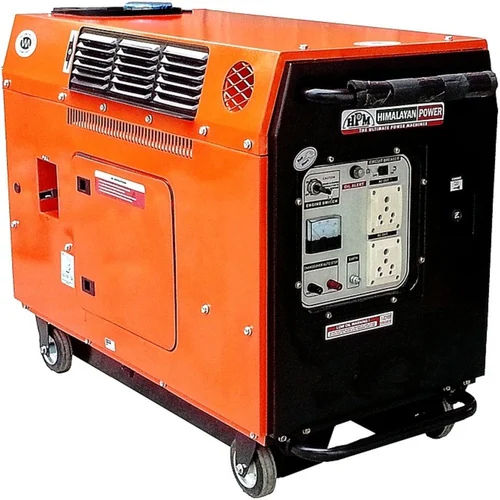 Orange-Black 3Kva Single Phase Portable Petrol Generator