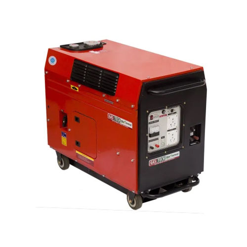 6.5Kva Single Phase Portable Kerosene Generator - Color: Red-Black