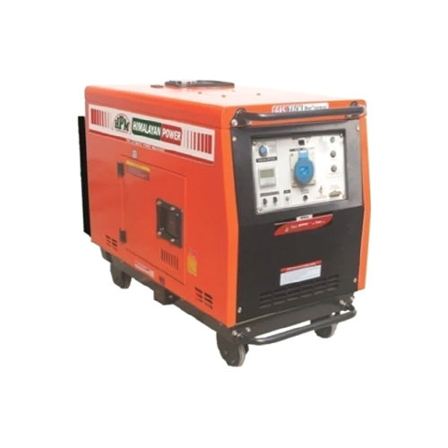 Orange-Black 8.5Kva Portable Silent Generator