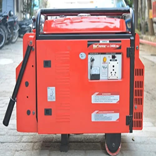 3KVA Portable Silent Petrol Generator - 3 KVA Rated Power, 14L Fuel Tank Capacity | Electric Start, Single Phase, 1-Year Warranty, Orange-Black Design