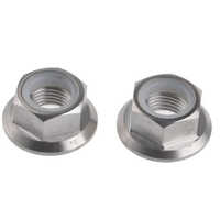 Flange Nut - Metal, M-12/m-16/m-20 Sizes Available, Silver Finish | Ideal For Industrial Usage