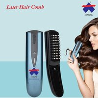 Laser Hair Growth Comb - High-quality Black Laser Comb Kit, Features Low-level Laser Therapy, Infrared Treatment, And Micro-electric Impulse For Thicker, Fuller, And Healthier Hair