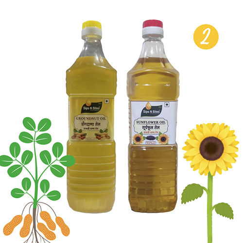 Groundnut Oil 1 L And Sunflower Oil 1 L