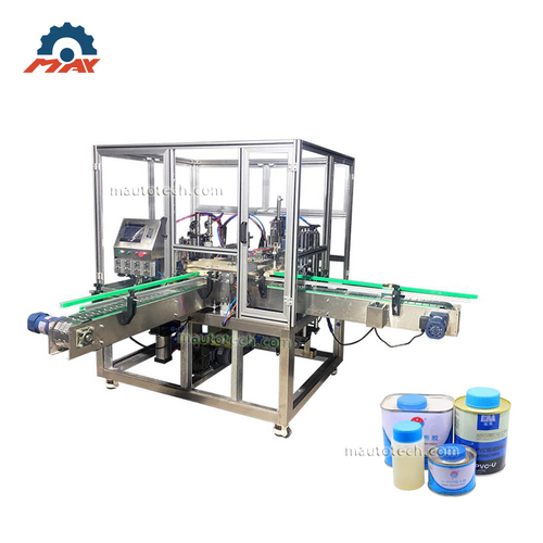 PVC glue filling and capping machine Full Automatic